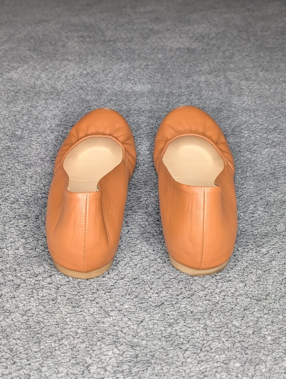 J. Crew Cece Ballet Flat Leather Burnt Sienna Women's 10 - Picture 5 of 12